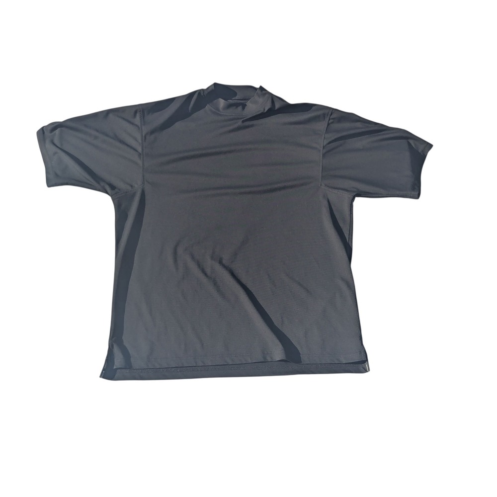 FootJoy‎ Golf Shirt Mock Neck Short Sleeve Athletic Gray Mens Large